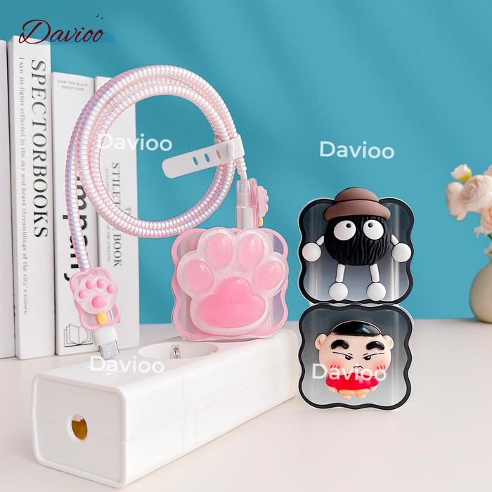 Pelindung Charger VIVO 120W Set 5 Item Paket Cover Pelindung Kepala Charger & Kabel Untuk Charger