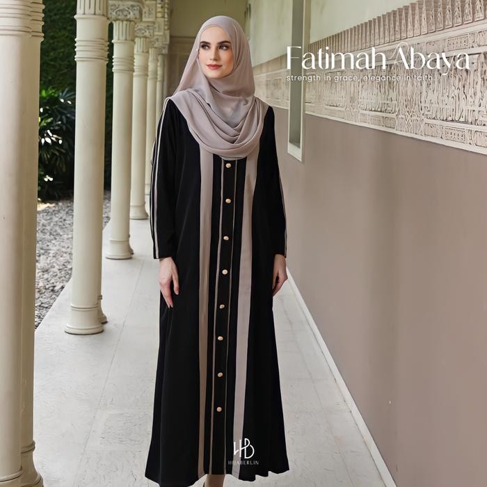 Hijaberlin - Fatimah Abaya - Abaya Syari Wanita Gamis Umroh Original Best Seller