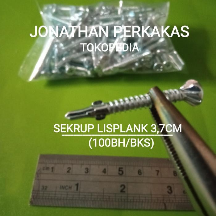 sekrup lisplank Grc-calsi-conwood/sekrup lisplang/bks(100bh)