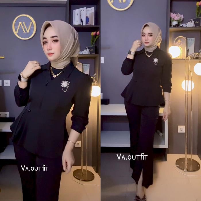 VA.OUTFIT (ZERRINA SET CELANA) PREMIUM WANITA KERJA KASUAL PESTA