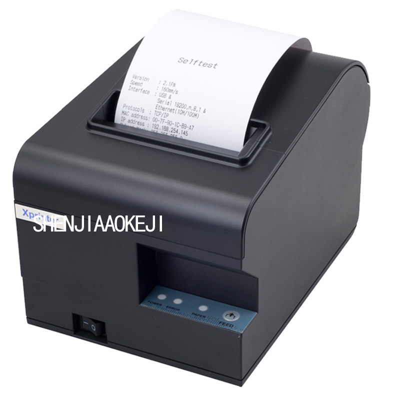 Terbaru Thermal printer small note printer Cash register printer Portable USB interface printer 220V