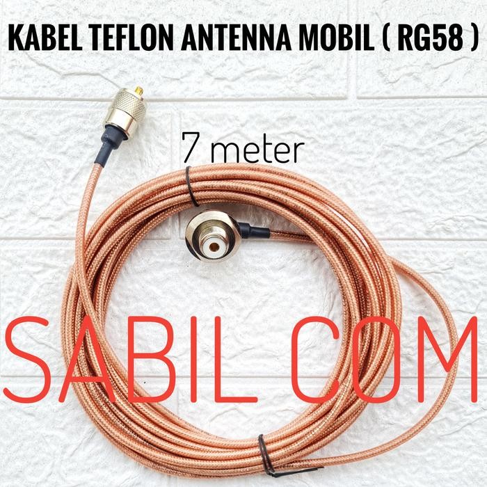 Ready KABEL TEFLON RG58 7 METER KABEL ANTENA RADIO RIG RG58 TEPLON 7M MURAH