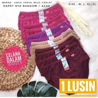 (COD) 12 PCS Celana Dalem Wanita Katun Import / Celana Dalam Wanita Murah / Celana Dalam Wanita / Ce