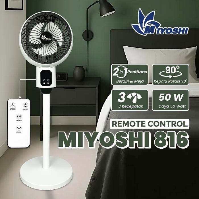 MIYOSHI - KIPAS ANGIN REMOT/KIPAS MODERN/KIPAS ANGIN VIRAL/KIPAS ANGIN MINIMALIS/KIPAS ANGIN