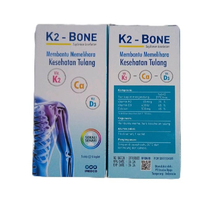 Hot Sale! K2 - Bone 30 Tab Vitamin Tulang