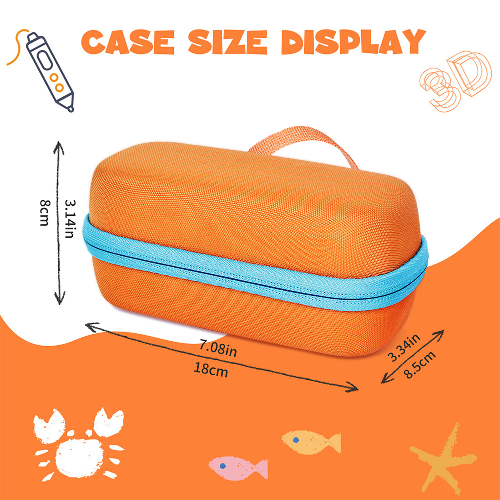 Storage Case for 3Doodler Start+ Essentials (2024) 3D Pen Set Anti-Drop Protective Case for Printing