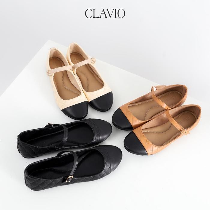 Donatello - Flatshoes Yolanda Wanita Sepatu Wanita Kerja Hitam