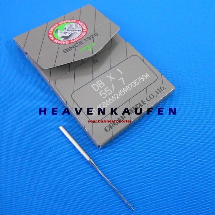 Jarum Mesin Jahit Ogan Needles DB No 7 Harga Per Pack isi 10 Pcs