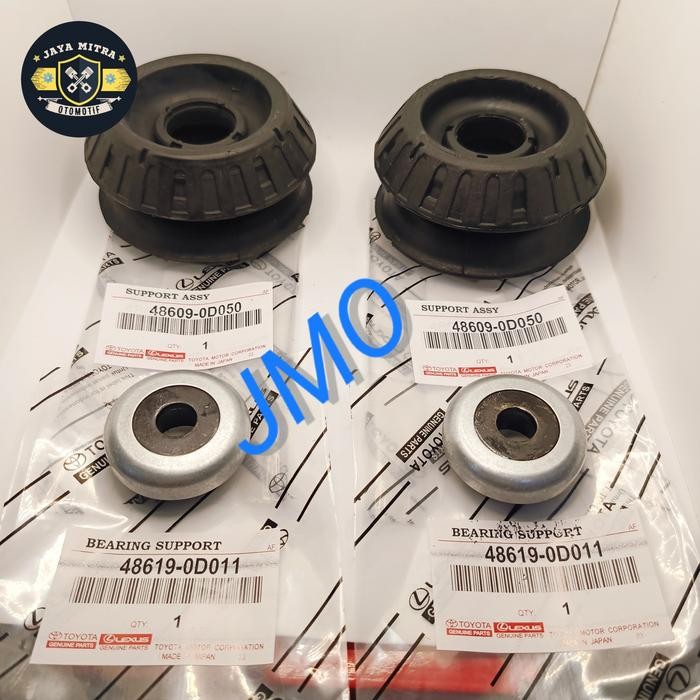Karet Support Shock + Bearing Support Set New Vios Yaris Gen 2 Ori 4Pcs