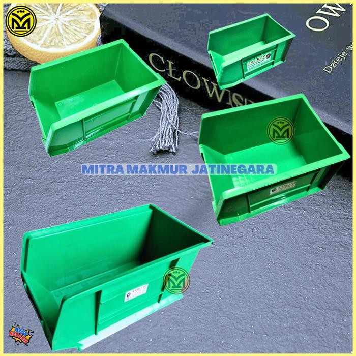 JOLLY BOX YTH HIJAU SERIES NO 100 200 300 400 BOX BAUT KONTAINER MINI RAK SUSUN PLASTIK MURAH MAKS