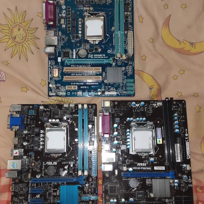 motherboard h61 berbagai merek normal