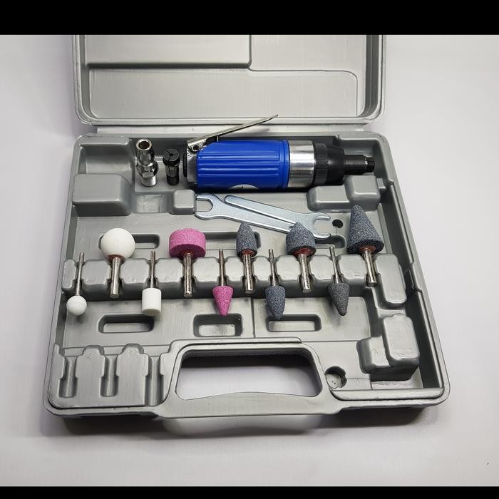 Air Die Grinder Mini Kit - Mesin Tuner Angin 1/4" + 1/8"