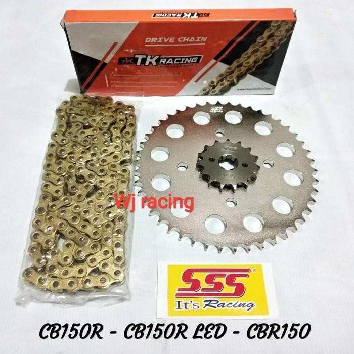 Gear Set Sss Cb150R / Cbr150 Rantai Gold Tk Racing 428Hs