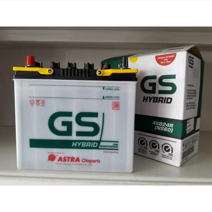 Aki Mobil Daihatsu Terios, Xenia, Luxio GS Astra NS60 Hybrid Aki Basah