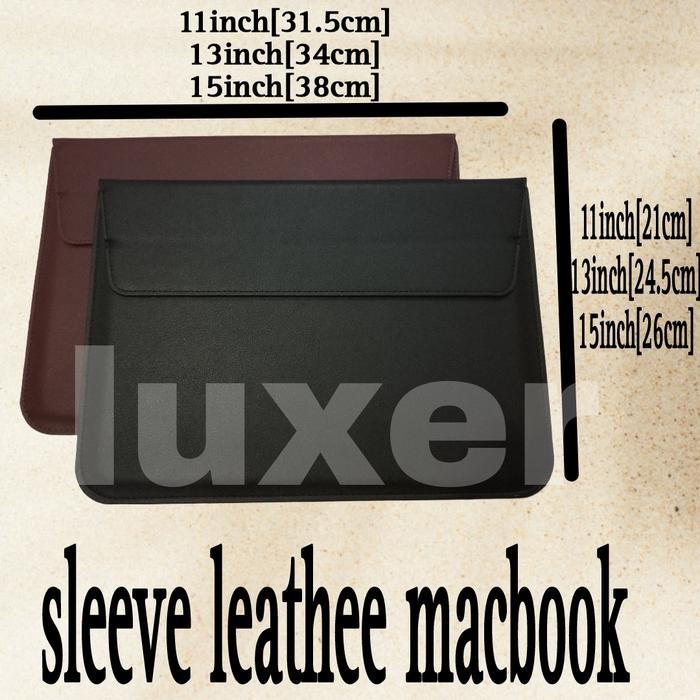 JK TAS FOR MACBOOK AIR 11 12 INCH SLEEVE TAS LEATHER CASE KULIT COVER LAPTOP