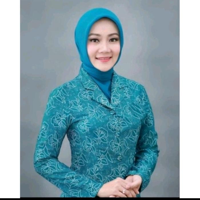 TERLARIS BAJU SRAGAM PKK WANITA KANCING BUNGKUS LAPIS FURING READY STOCK