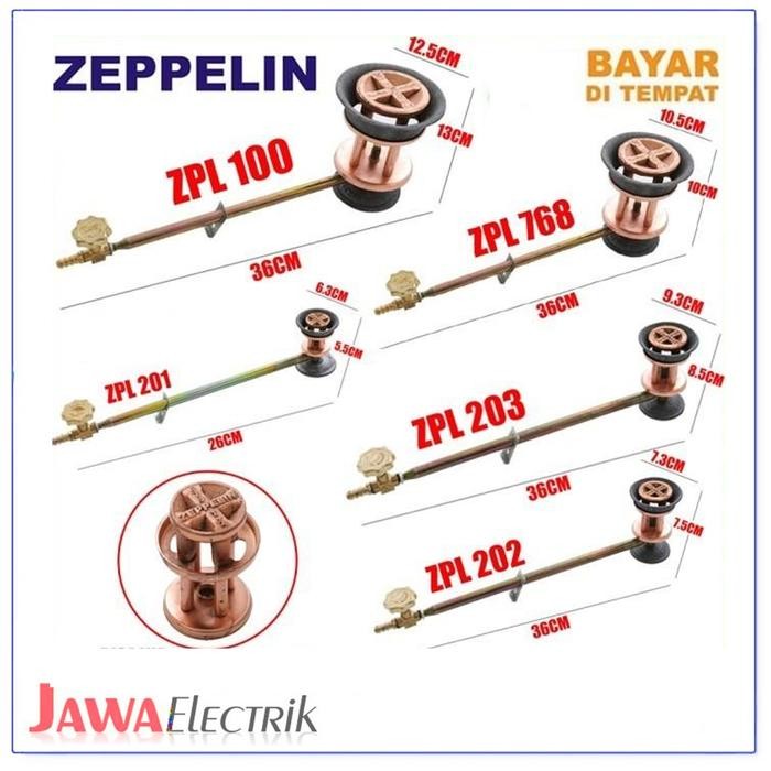 ORIGINAL Zeppelin ZPL100 201 202 203 768 / Kompor Dagang Mawar Semawar Terkenal READY STOCK
