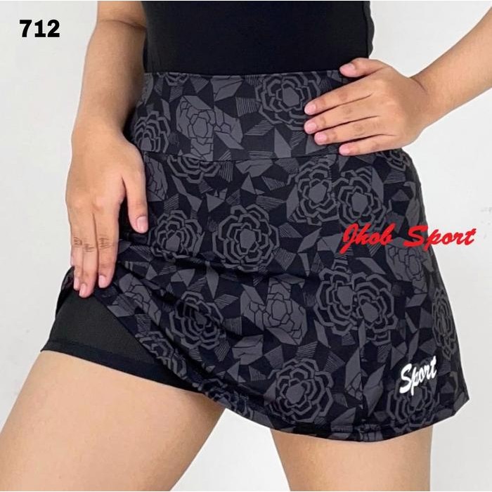 TerbaruSis- Rok Mini Skrit/Rok Celana Olahraga Wanita/Rok Korean Style/Rok Senam Motif/Rok Celana