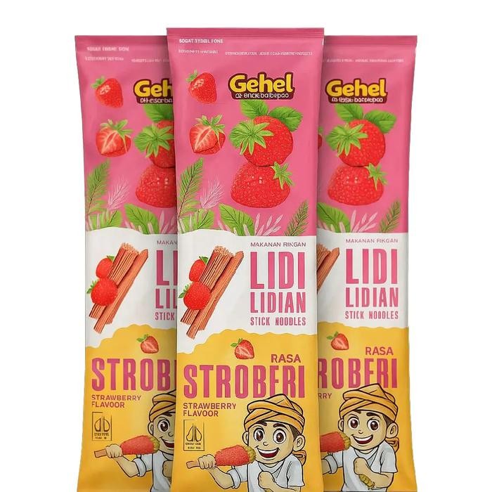MIE LIDI GEHEL Mie Lidi Snack Kekinian