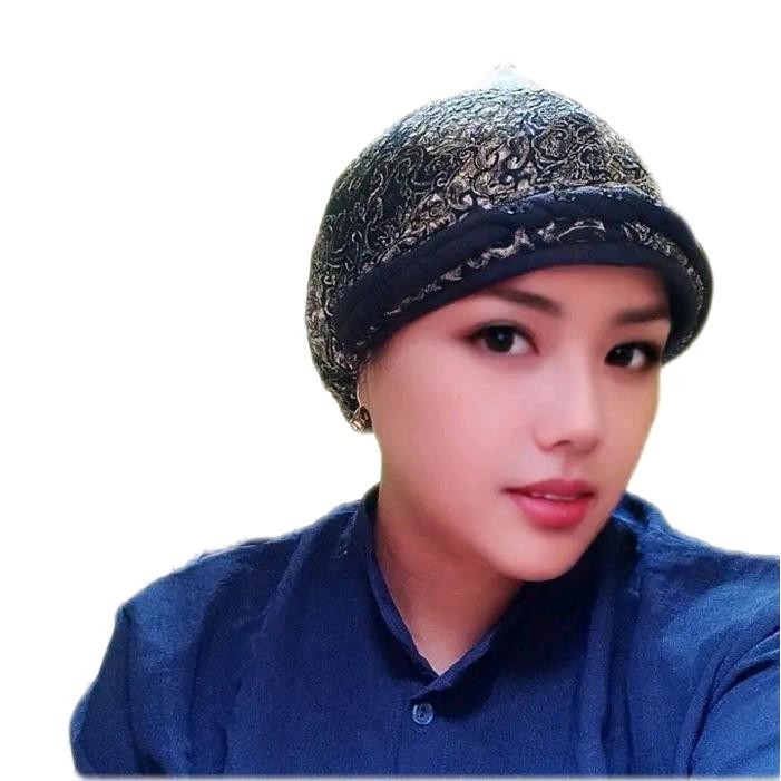 KirimCpT- Kupluk Kerpus Turban Topi Hijab Instan Muslim Wanita Dewasa Katun Turki Kerudung Ciput