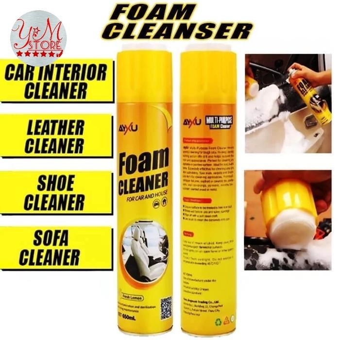 PROMO Spray Foam Busa Pembersih Interior Mobil 650 ML / Foam Cleaner Pembersih Interior Mobil 650