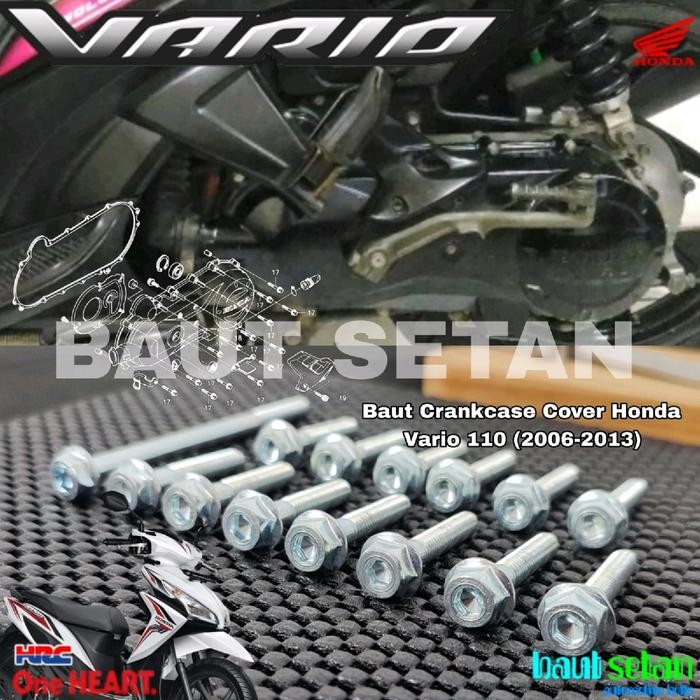 Baut dua kunci Blok CVT Honda Vario 110 Karburator