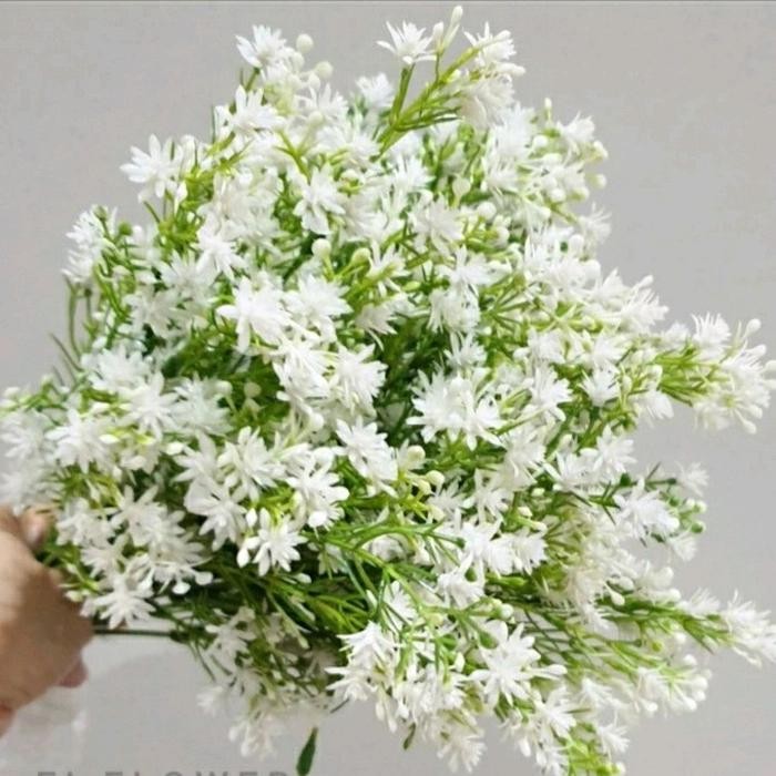 pikok plastik 5 cabang bunga artificial dekorasi