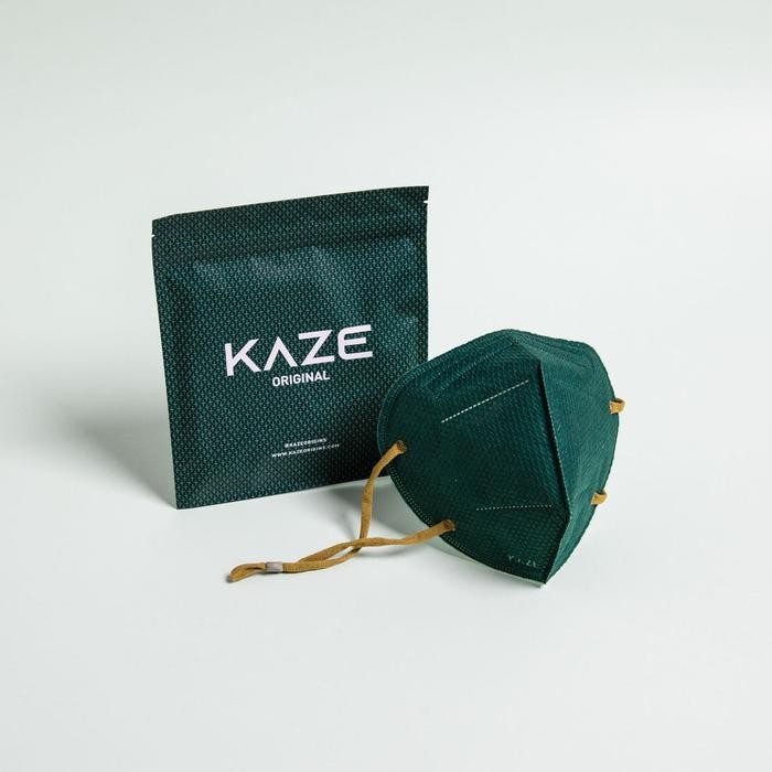 KJB NEW ORIGINAL KAZE KN95 MASK BRASSICA DARK GREEN