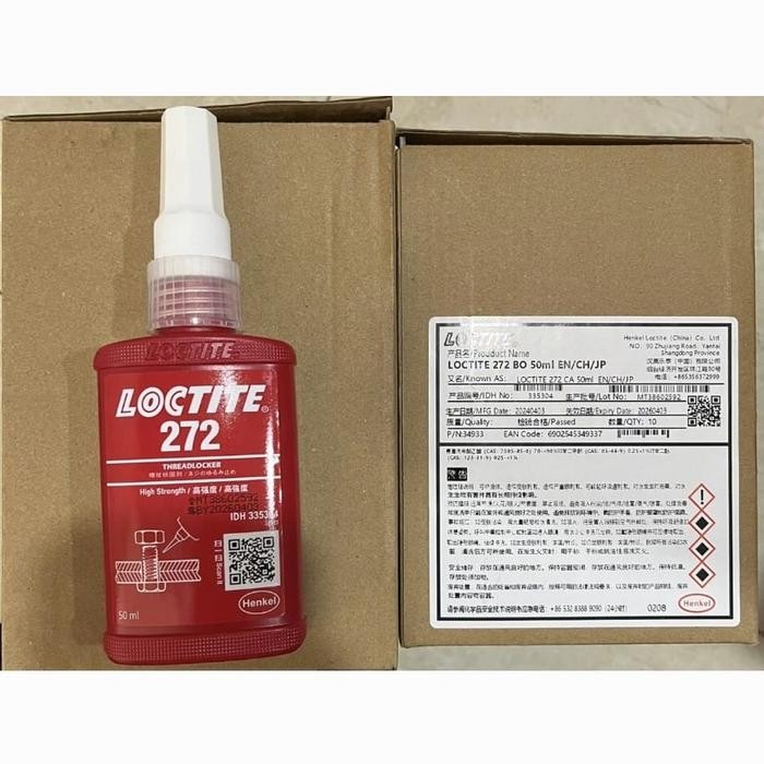 7mu4- Original Loctite Lem Baut 272 272/272,272-272_272 50Gram 50Ml