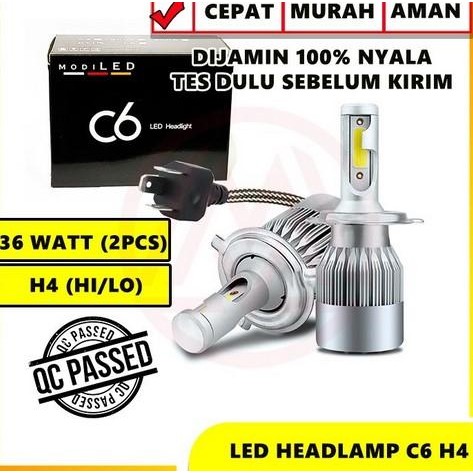 Bohlam Lampu Led Tipe C6 Soket H4 H11 Hb3 9005 9006 Hir2 9012 H16 Murah Bagus Tbk