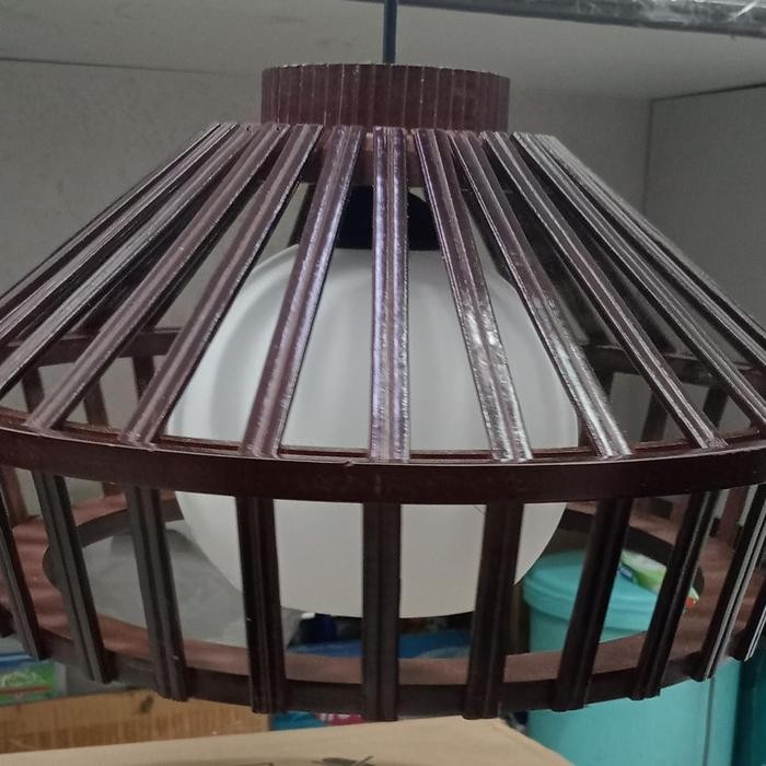 Hemat Lampu Hias Gantung Meja Makan / Teras / Gazebo Dekorasi Kayu Terlariss 