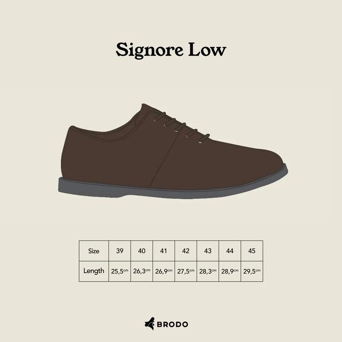 rwci- Brodo - Sepatu Signore Low Eco Padma Full Black