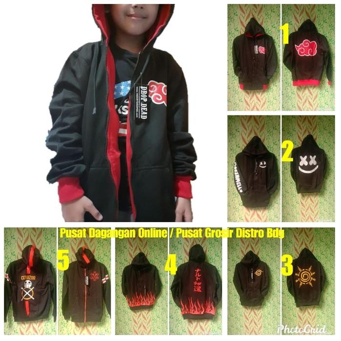 JAKET ANAK / JAKET ANIME ANAK / JAKET NARUTO ANAK / JAKET TANGGUNG