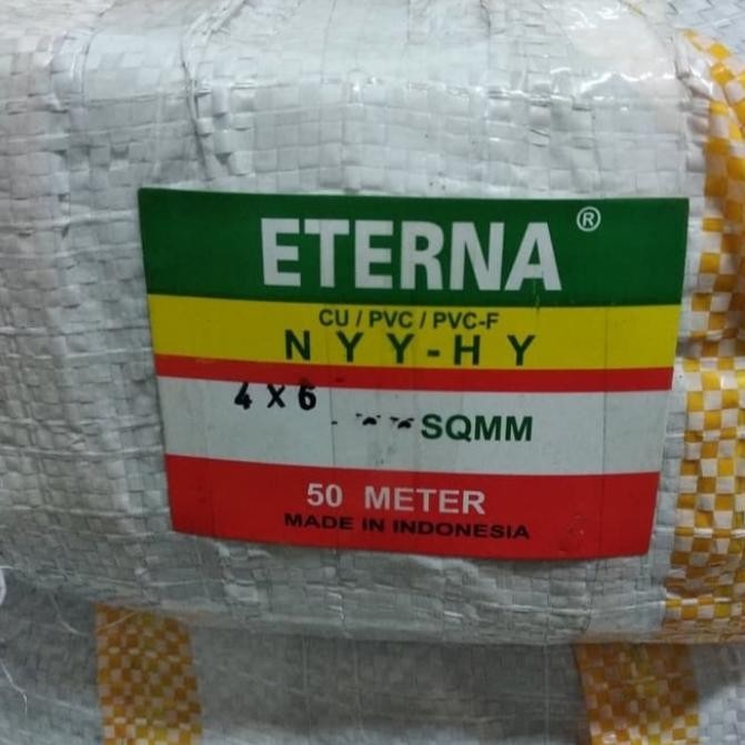 Kabel Listrik Serabut Nyyhy 4X6 4X6Mm Eterna @50Meter