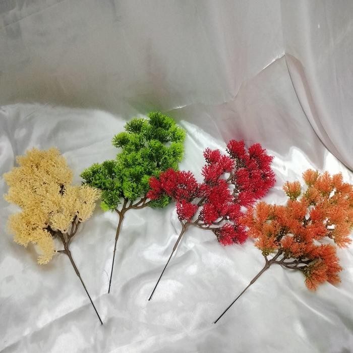 Daun Pinus Artificial//Daun bonsai cemara//daun bonsai cemara 4 warna//artificial dekorasi hias