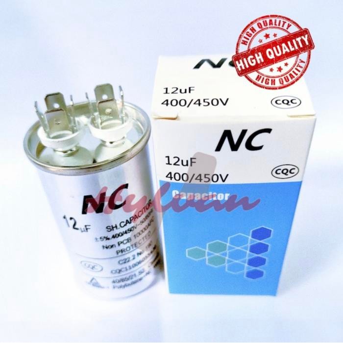 Kapasitor Capasitor mesin cuci 12uf 12 mikro uF 400v ac NC