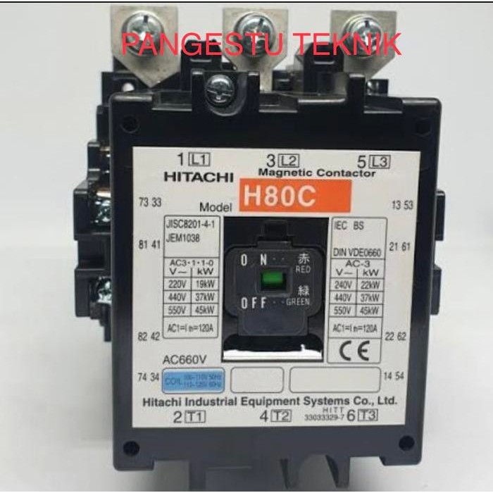 Contactor Hitai H80C 220V Contactor Hitai H-80C 220V