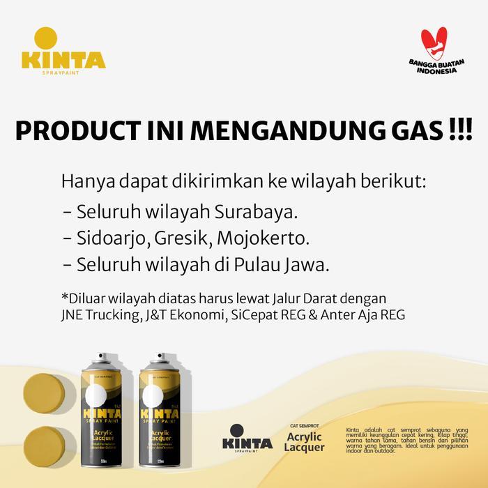 (FOSFOR) 801 FOSFOR GREEN* - KINTA Cat semprot / Pilox / Spray paint 150cc GLOW IN THE DARK