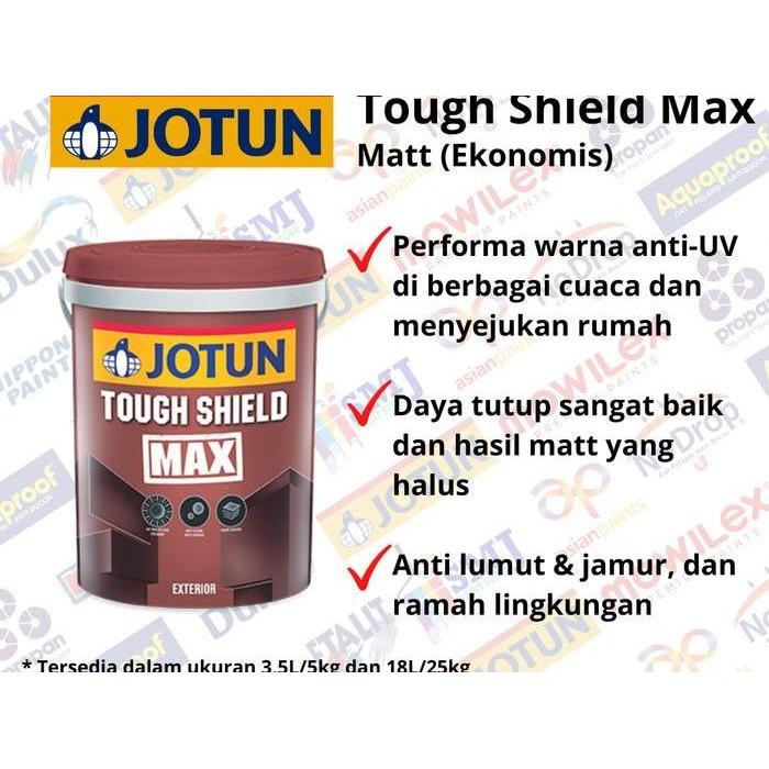 Best Seller Cat Tembok Eksterior Jotun Tough Shield Max Warna Blackened Black 3,5 Ltr Premium