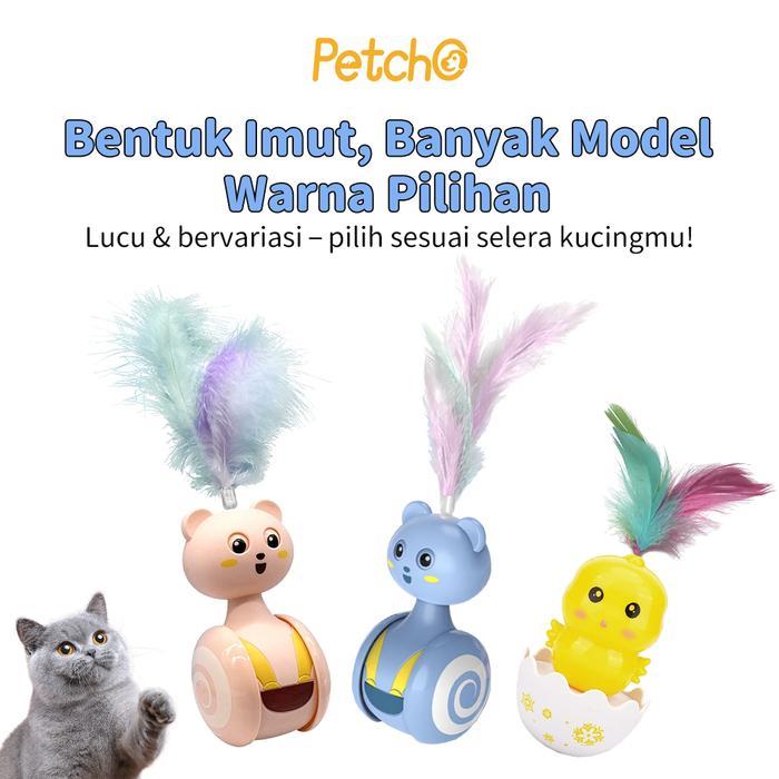 Petcho Mainan Kucing Interaktif Otomatis Tidak Pakai Baterai Bisa Bergerak Sendiri Tumbler Lucu