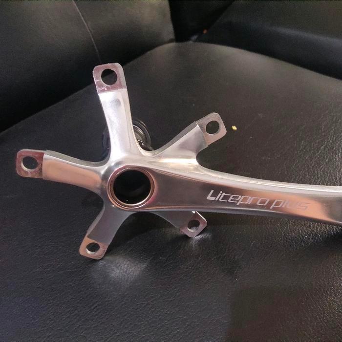 Crank Arm Litepro Plus Original Embos Logo Terbaru 