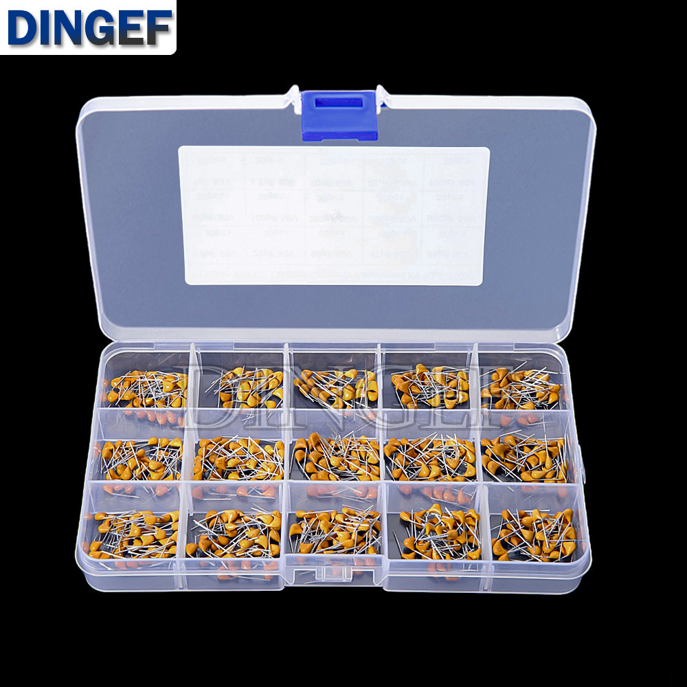 450PCS Monolithic Ceramic Capacitor Kits 10pF - 100NF 50V 10PF 30PF 47PF 56PF 68PF 100PF 200PF 300PF