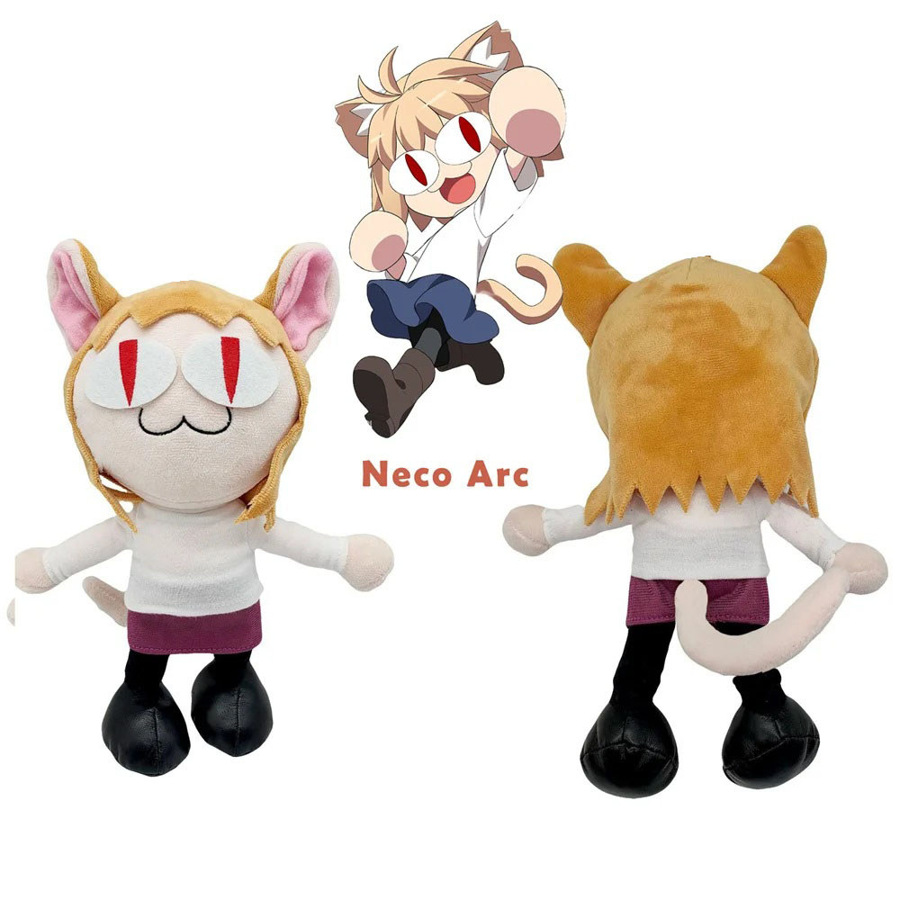 Game FNF Neco Arc Plush Doll Cartoon Plushie Toy Stuffed Animal Anime Plushies Figure Soft Figurine