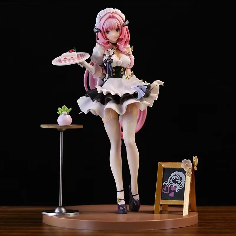 Honkai Impact 3 Elysia Pink Maid Outfit Cute Bishoujo Figure Anime Game Model Ver. Desktop Decor