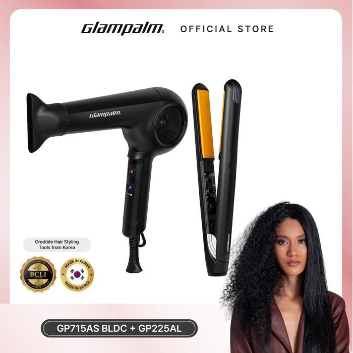 Glampalm Catokan GP225AL Paket Glampalm Catokan GP225AL - Hairdryer GP715AS - Black