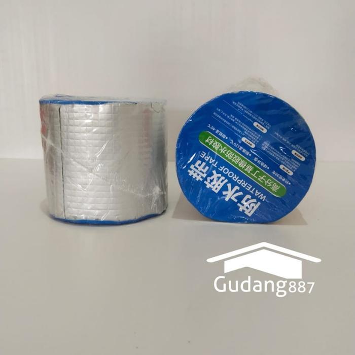 Lakban Aluminium Foil Anti Bocor 10 cm x 5 m Tahan Air untuk Atap Spandek dan Dak
