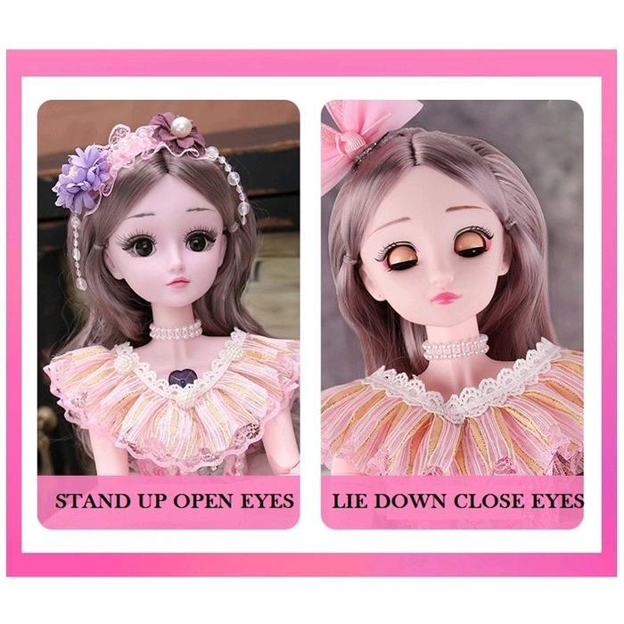 Mainan anak perempuan Boneka BJD doll 60 cm princess set premium Set Hadiah Set Hadiah