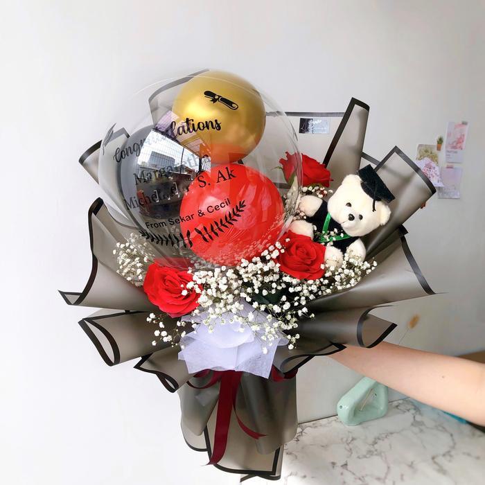 Buket Balon Boneka Buket Bunga Balloon Bouquet