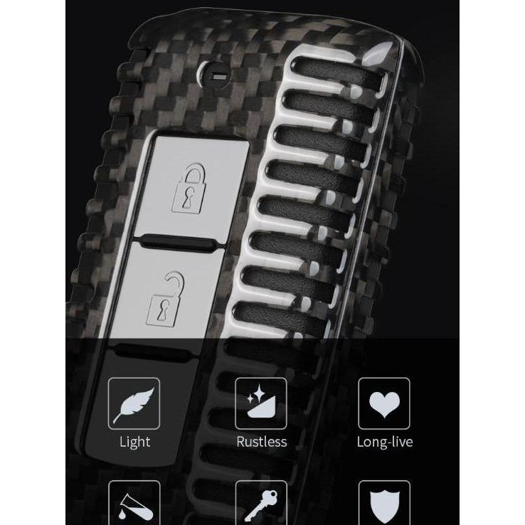 T-Carbon Key Case Cover Carbon Kevlar MITSUBISHI Pajero Sport Xpander