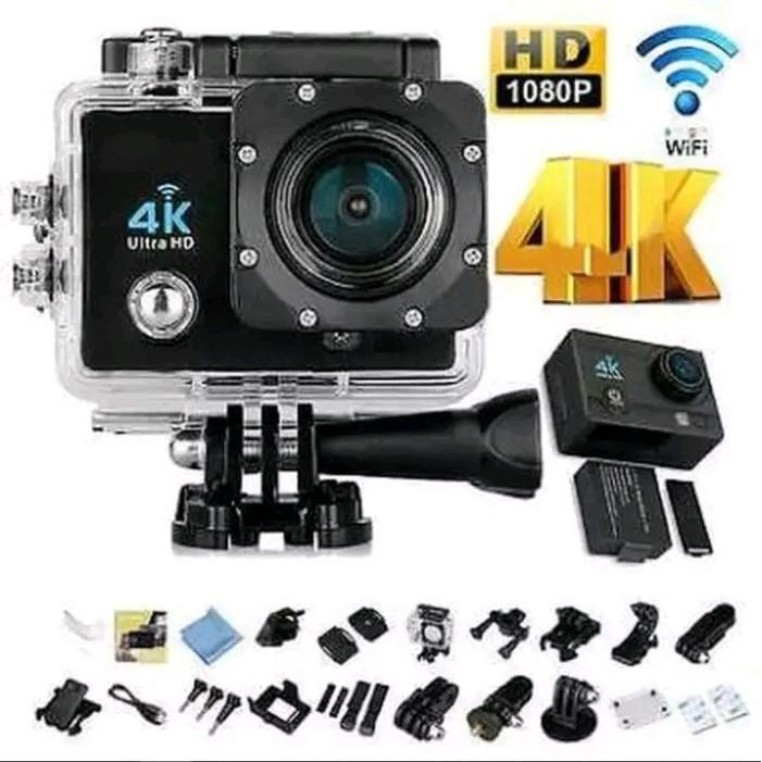 New Kogan Action Camera 4k Ultra HD with WiFi / Kamera Vlogger Waterproof Anti Air 4K 30 fps